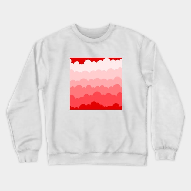 Red Clouds Crewneck Sweatshirt by SemDesigns